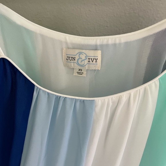 Francesca's Collections - Jun & Ivy - Aqua Blue Swing Mini Dress - Size XS - Picture 5 of 7